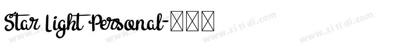 Star Light Personal字体转换